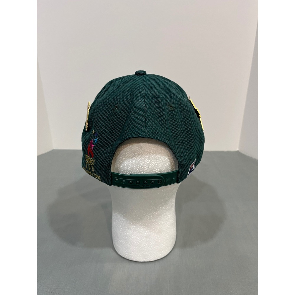 The Game Atlanta 1996 Olympics Hat Mens OSFA Green Vintage Snapback With Pins - Picture 3 of 9